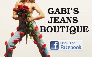Jeans mit Rosen