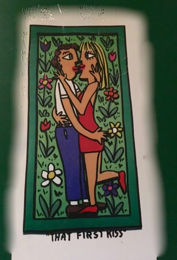 First Kiss Ein Mann und eine Frau
